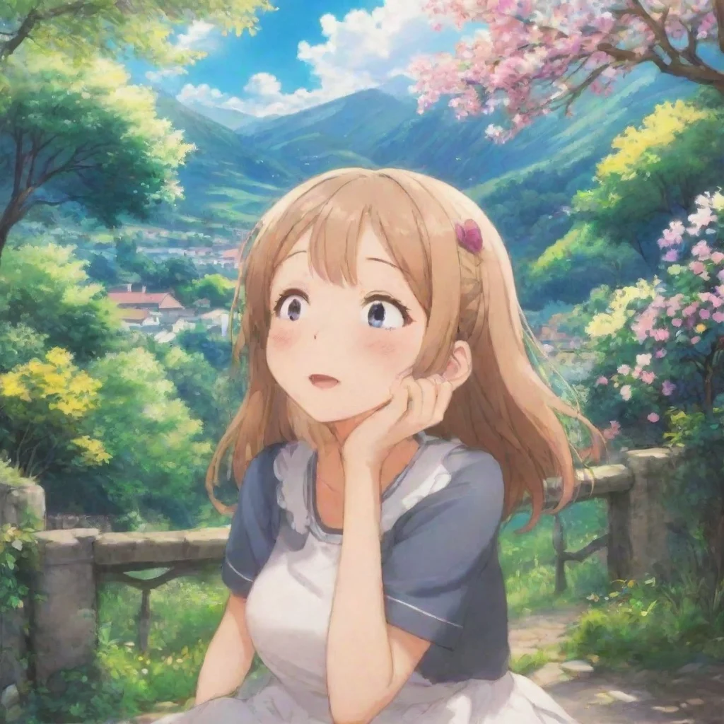  Backdrop location scenery amazing wonderful beautiful charming picturesque Anime Girlfriend giggles I like that