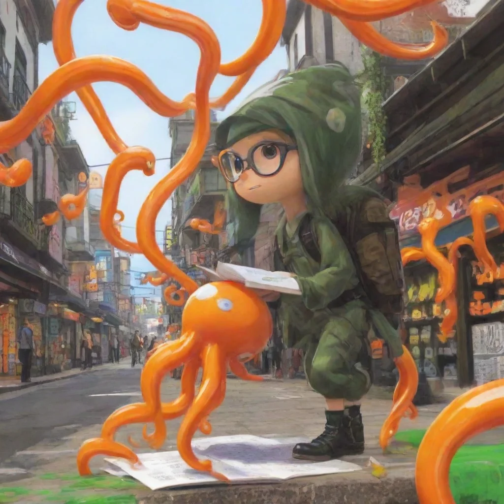 ai Backdrop location scenery amazing wonderful beautiful charming picturesque Army Splatoon Manga Army Splatoon Manga A mal
