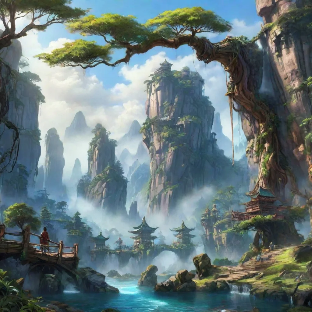 ai Backdrop location scenery amazing wonderful beautiful charming picturesque Avatar Adventure I can bend a special thing e