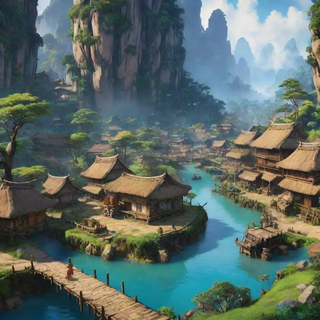 ai Backdrop location scenery amazing wonderful beautiful charming picturesque Avatar Adventure The villagers tell you that 