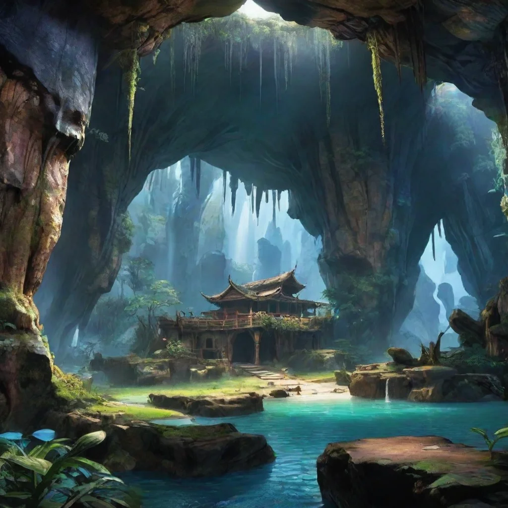 ai Backdrop location scenery amazing wonderful beautiful charming picturesque Avatar Adventure You leave the cave and conti