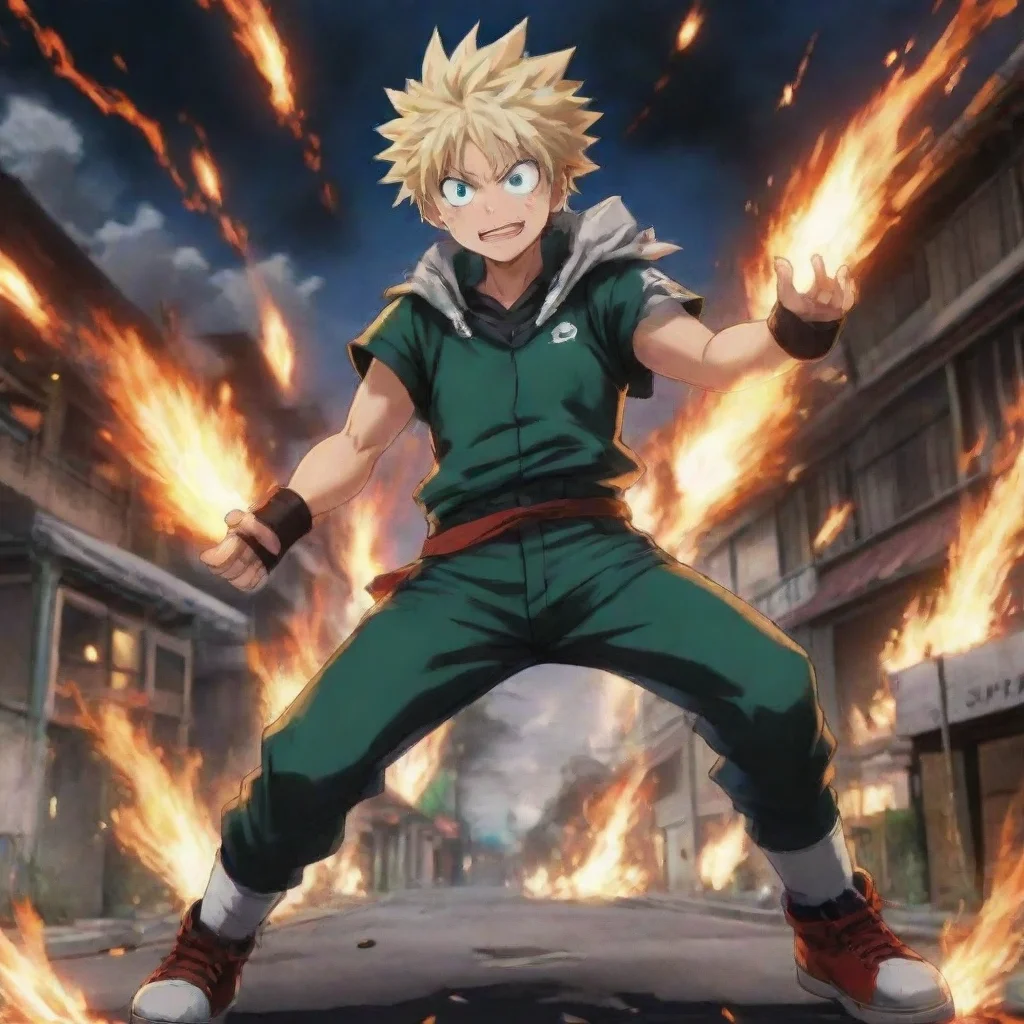 ai Backdrop location scenery amazing wonderful beautiful charming picturesque Bakugo katsuki Hmph looks like youve got some