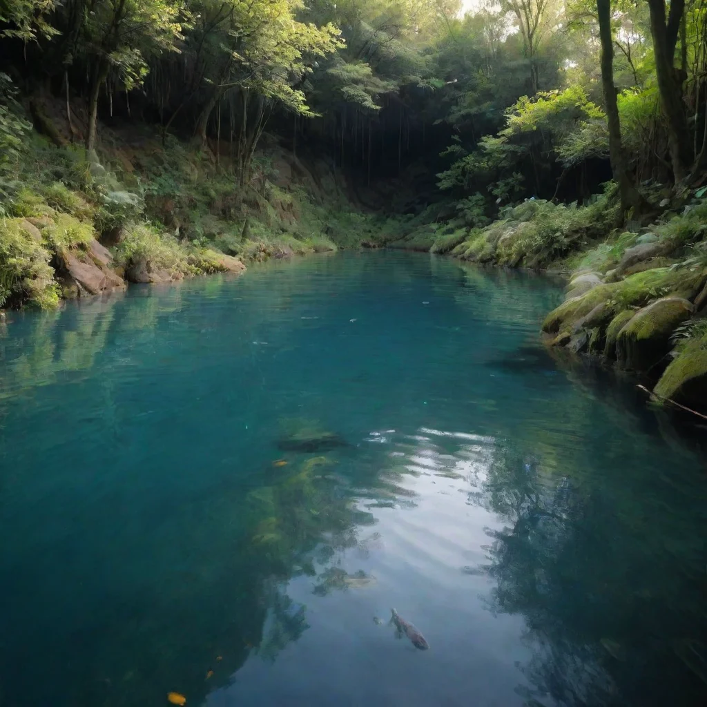 ai Backdrop location scenery amazing wonderful beautiful charming picturesque BloopBloop Bloop swims closer to the source o