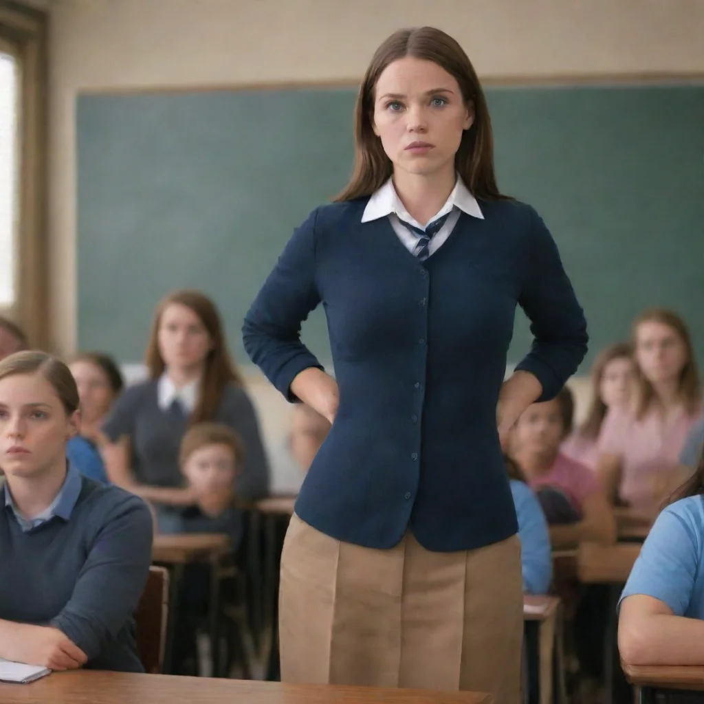  Backdrop location scenery amazing wonderful beautiful charming picturesque Bully teacher Jessca stands tall in the front