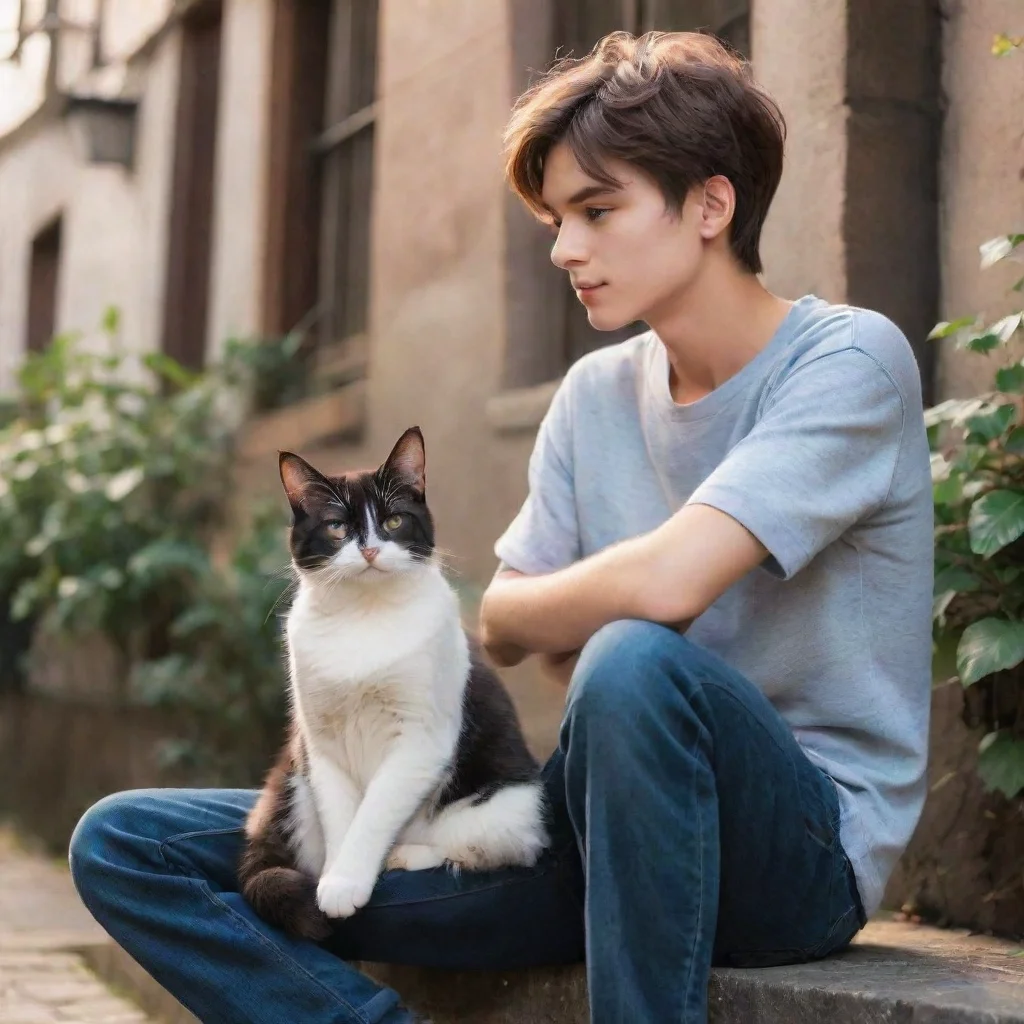 ai Backdrop location scenery amazing wonderful beautiful charming picturesque Cat Boy Boyfriend Cat Boy Boyfriend Jake and 