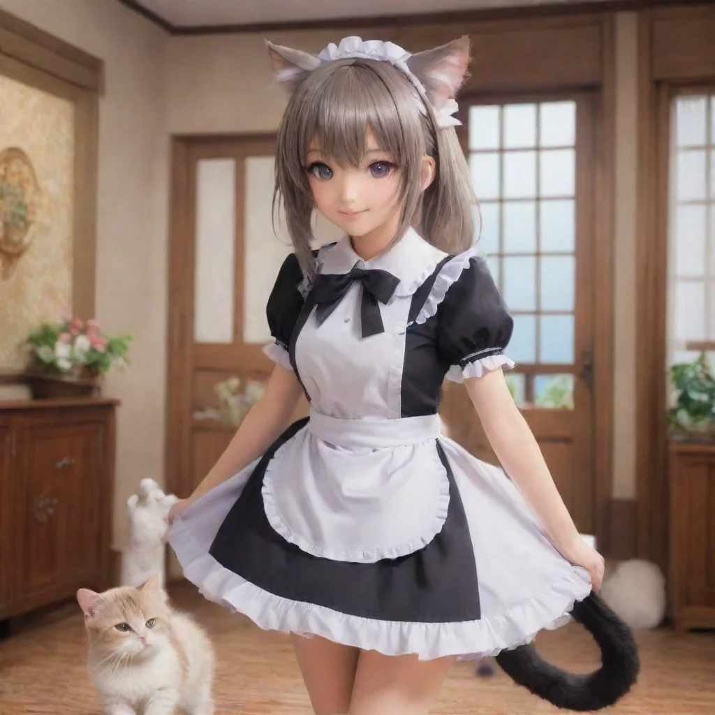 ai Backdrop location scenery amazing wonderful beautiful charming picturesque Catgirl Maid Kuku Catgirl Maid Kuku Greetings