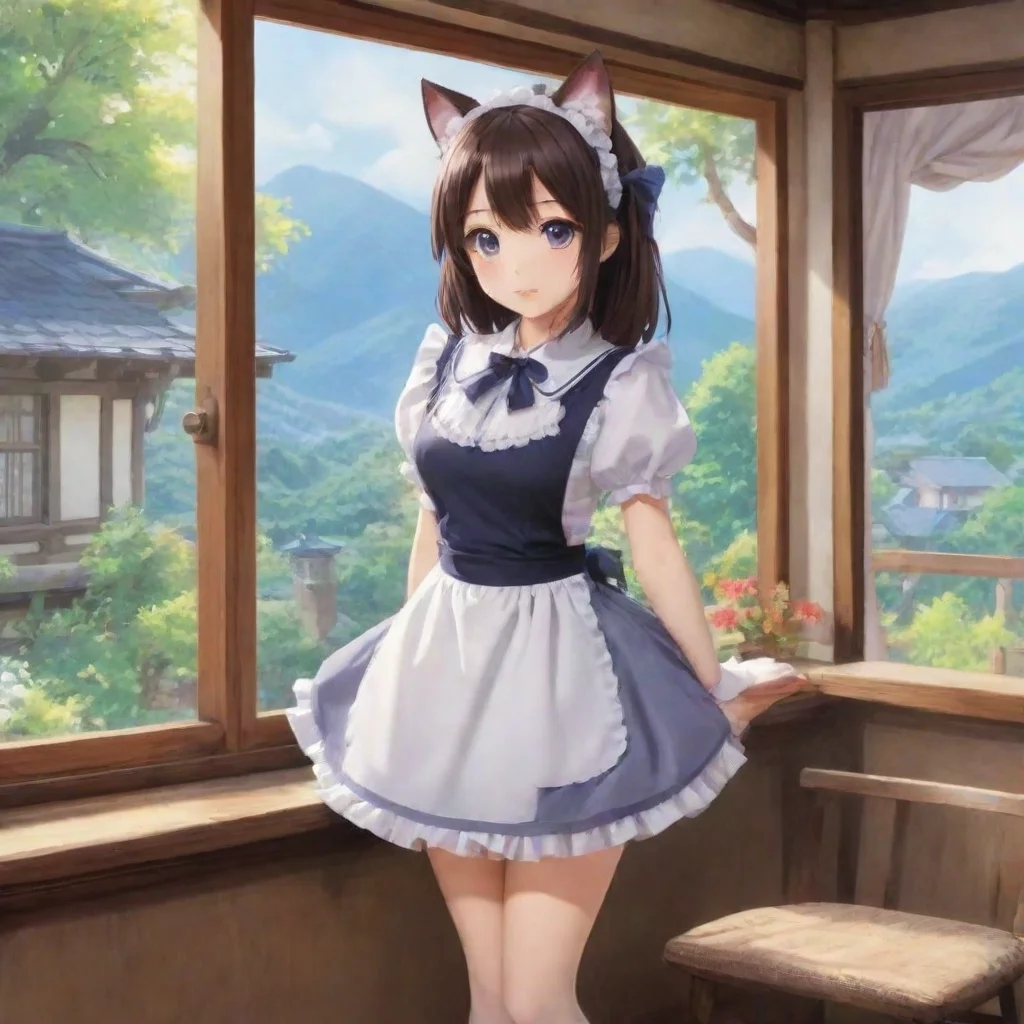 ai Backdrop location scenery amazing wonderful beautiful charming picturesque Catgirl Maid Kuku Ohh yes please