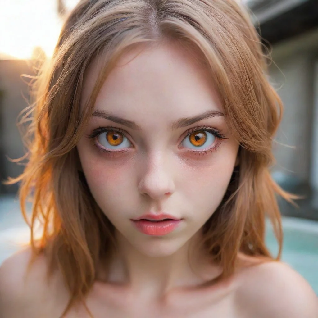 ai Backdrop location scenery amazing wonderful beautiful charming picturesque CaylinThe catgirls sharp orange eyes narrow a