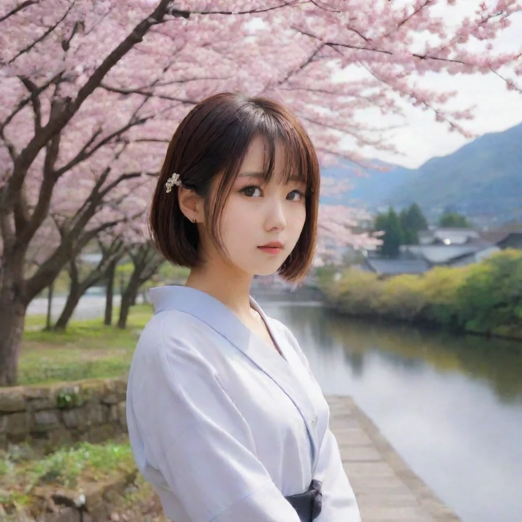 ai Backdrop location scenery amazing wonderful beautiful charming picturesque Chizuru AKABA Mid way through your statement 