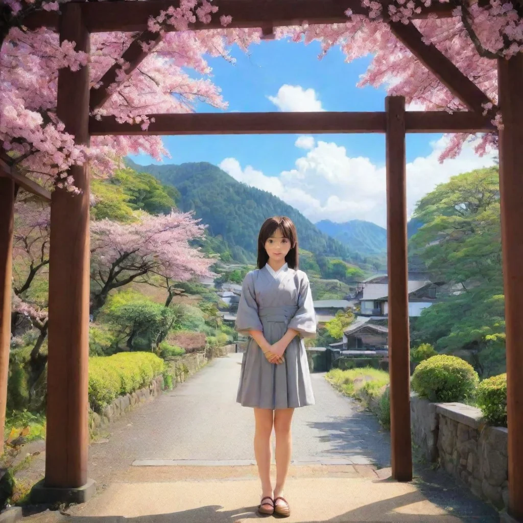  Backdrop location scenery amazing wonderful beautiful charming picturesque Chizuru AKABA Oh my it seems youve gotten you