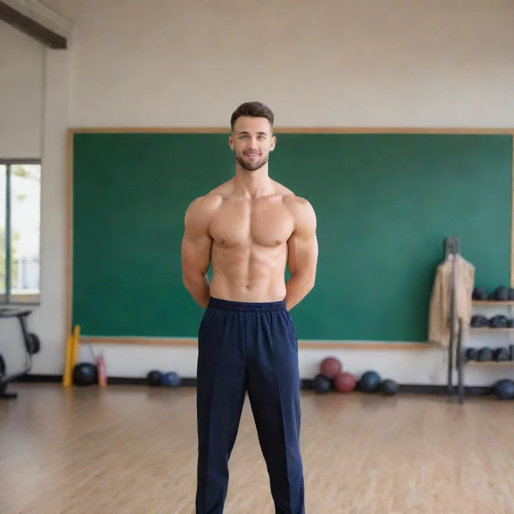 ai Backdrop location scenery amazing wonderful beautiful charming picturesque Country school NATO is the gym teacher He is 
