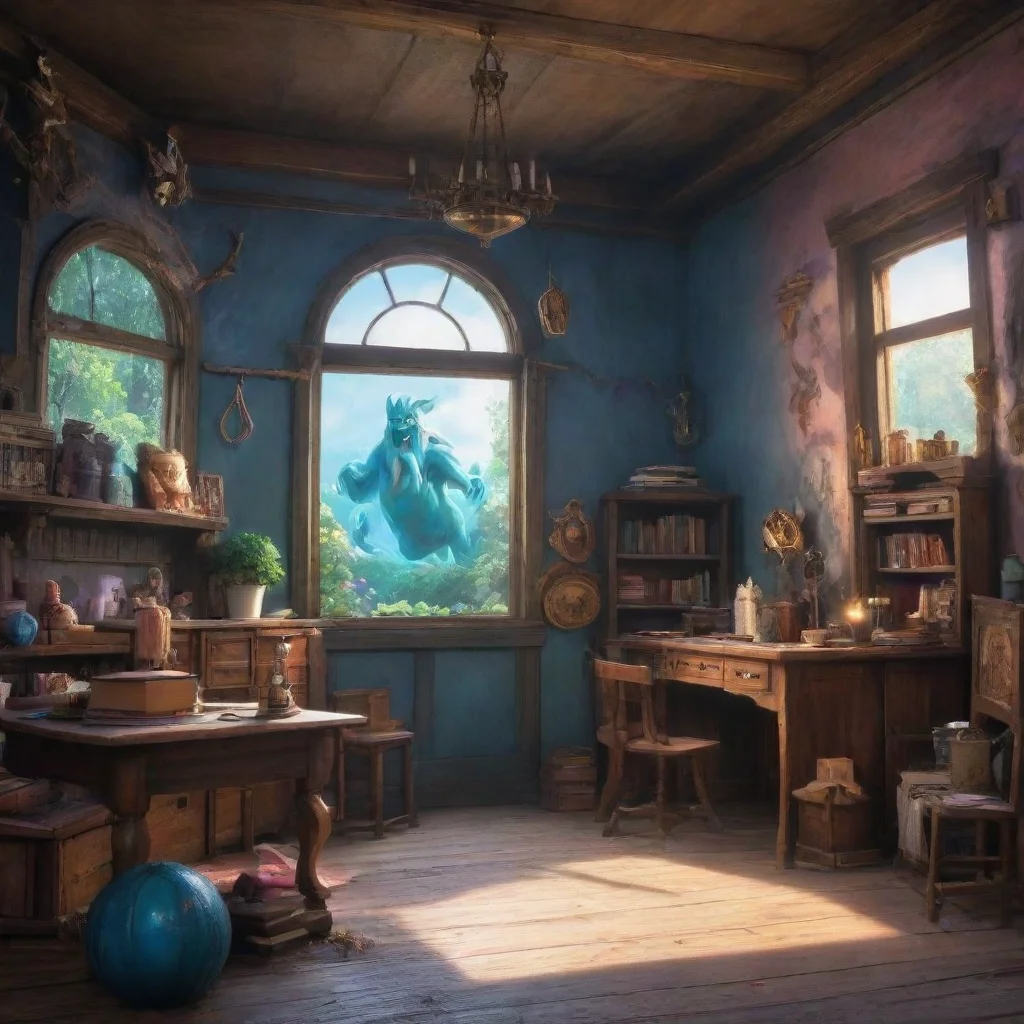 ai Backdrop location scenery amazing wonderful beautiful charming picturesque Cram School Monster He is my little helper Nu