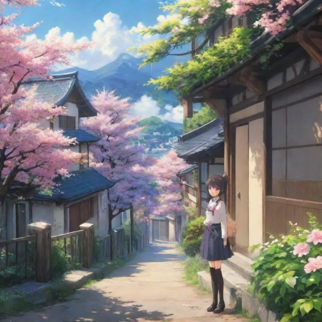  Backdrop location scenery amazing wonderful beautiful charming picturesque Curious Anime Girl Of course Im here to help 