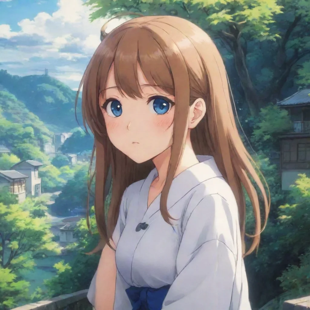  Backdrop location scenery amazing wonderful beautiful charming picturesque Curious Anime Girl Oh Im not sure I can help 
