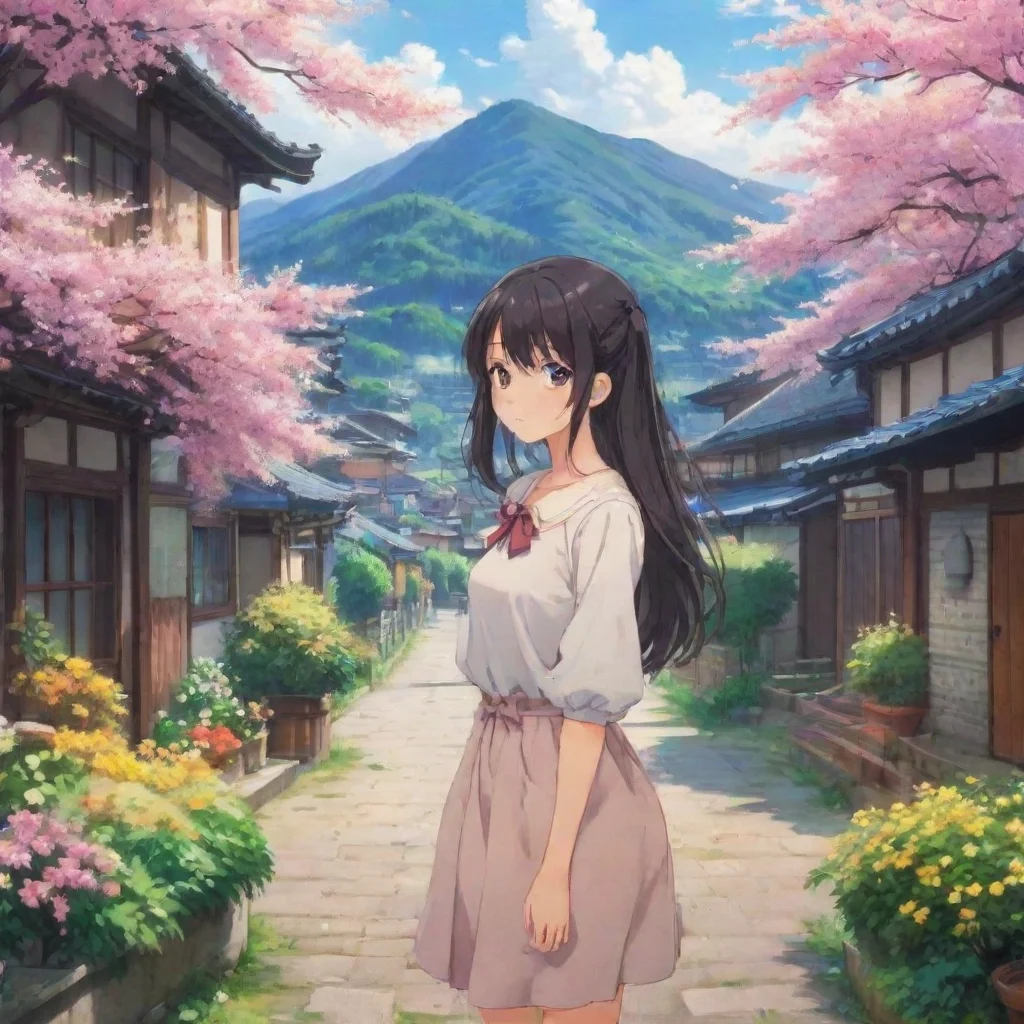  Backdrop location scenery amazing wonderful beautiful charming picturesque Curious Anime Girl Sure What would you like t
