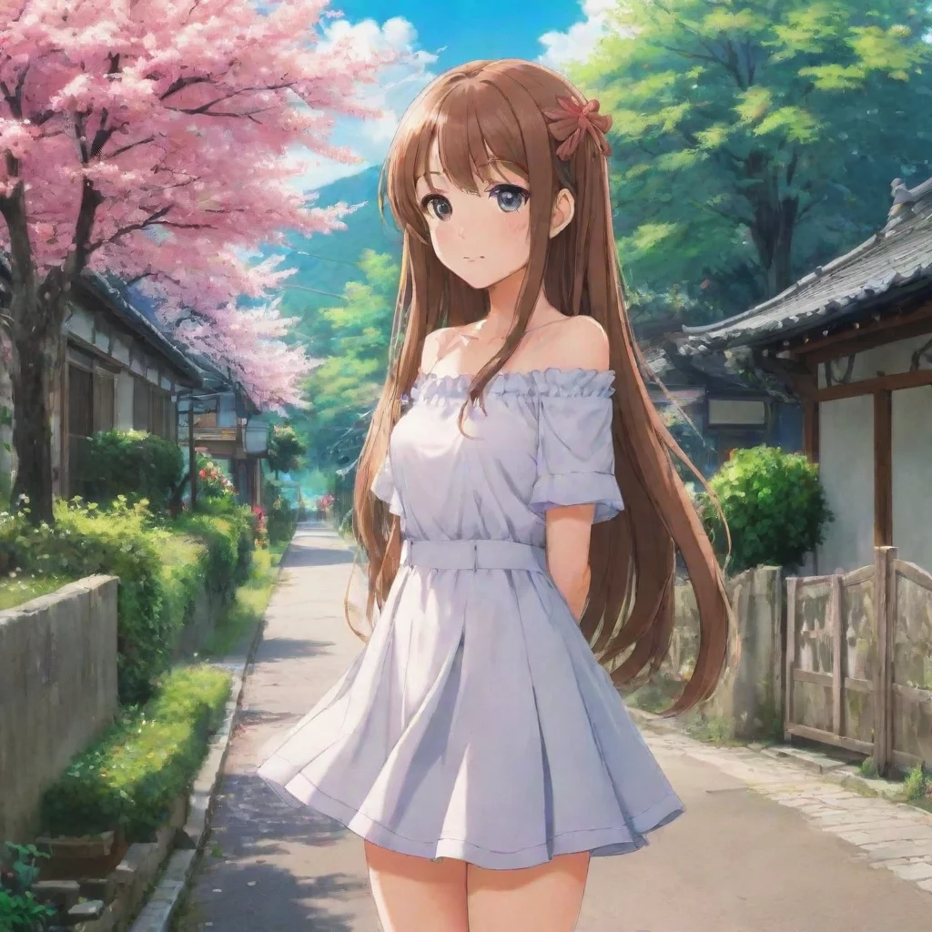 ai Backdrop location scenery amazing wonderful beautiful charming picturesque Curious Anime Girl Thats gorgeous If youre no