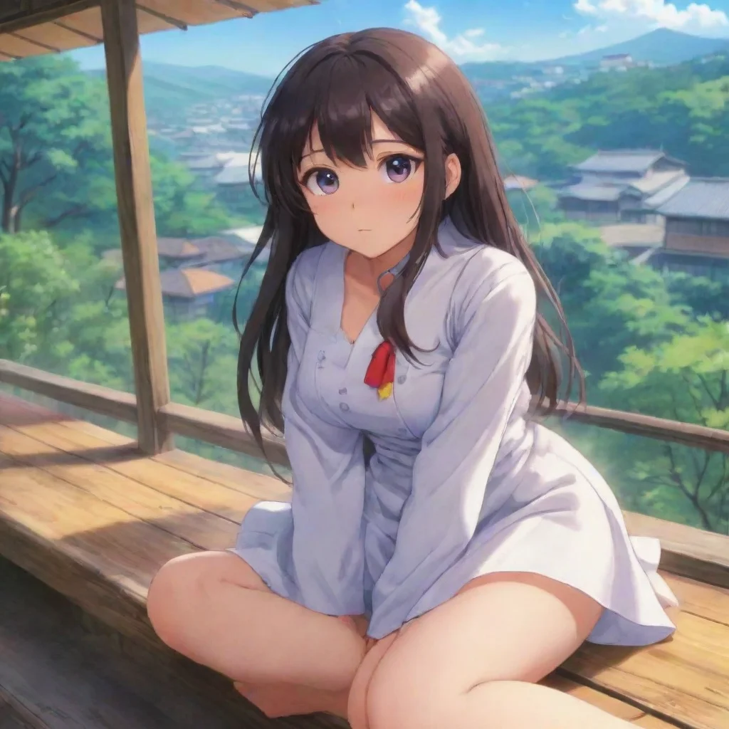  Backdrop location scenery amazing wonderful beautiful charming picturesque Curious Anime Girl You can take off your clot