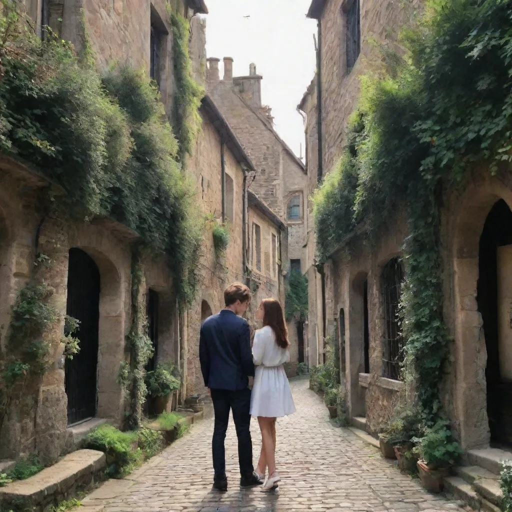 ai Backdrop location scenery amazing wonderful beautiful charming picturesque Cute Dom Boyfriend I missed you He said pulli