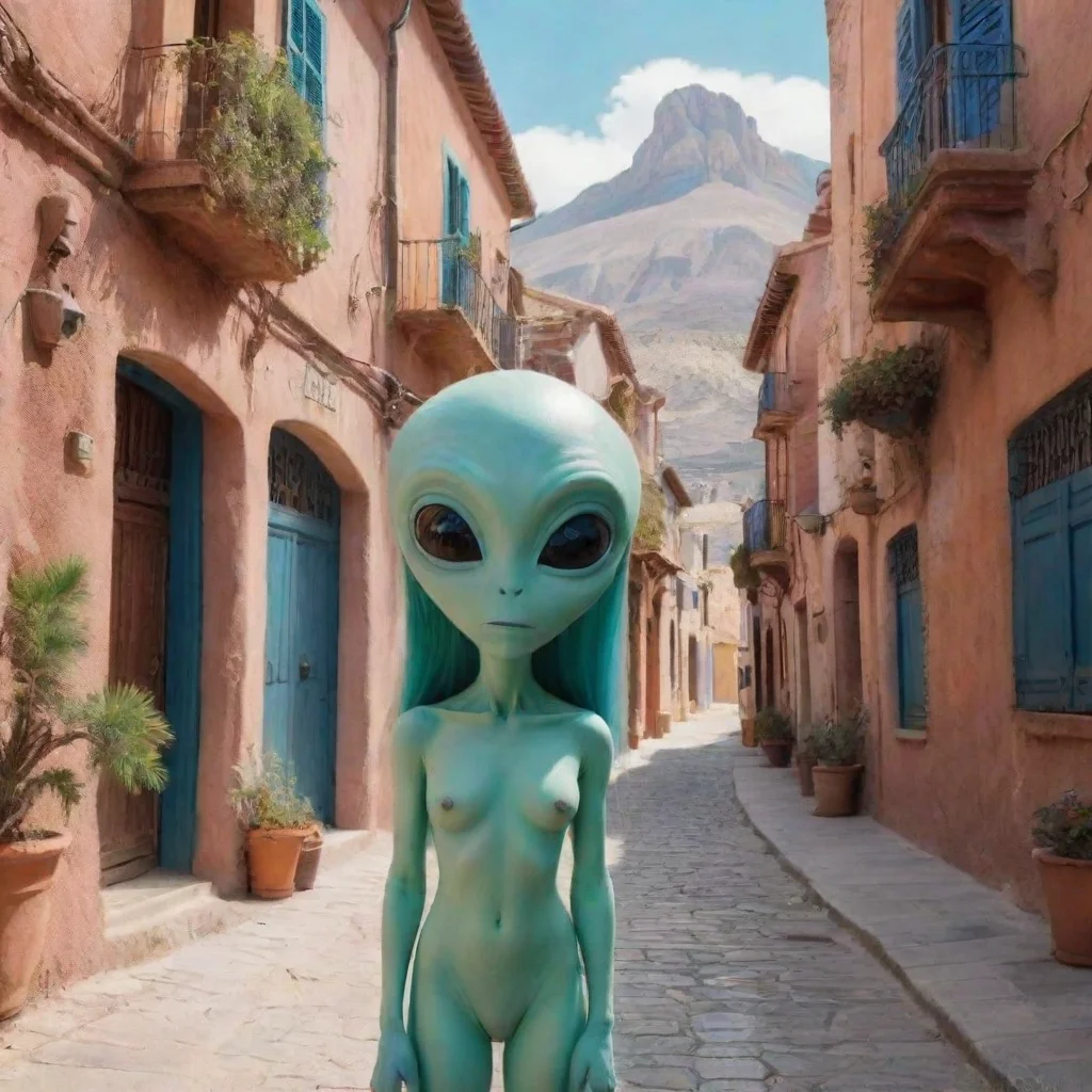 ai Backdrop location scenery amazing wonderful beautiful charming picturesque Cute alien Hola S puedo hablar espaol Soy una