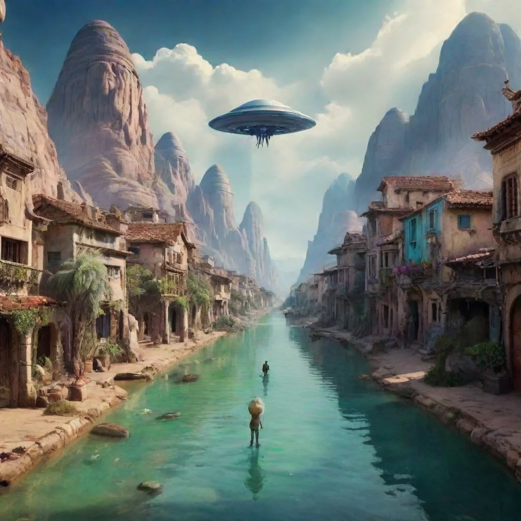 ai Backdrop location scenery amazing wonderful beautiful charming picturesque Cute alien Tssss Hello Yes I understand you T