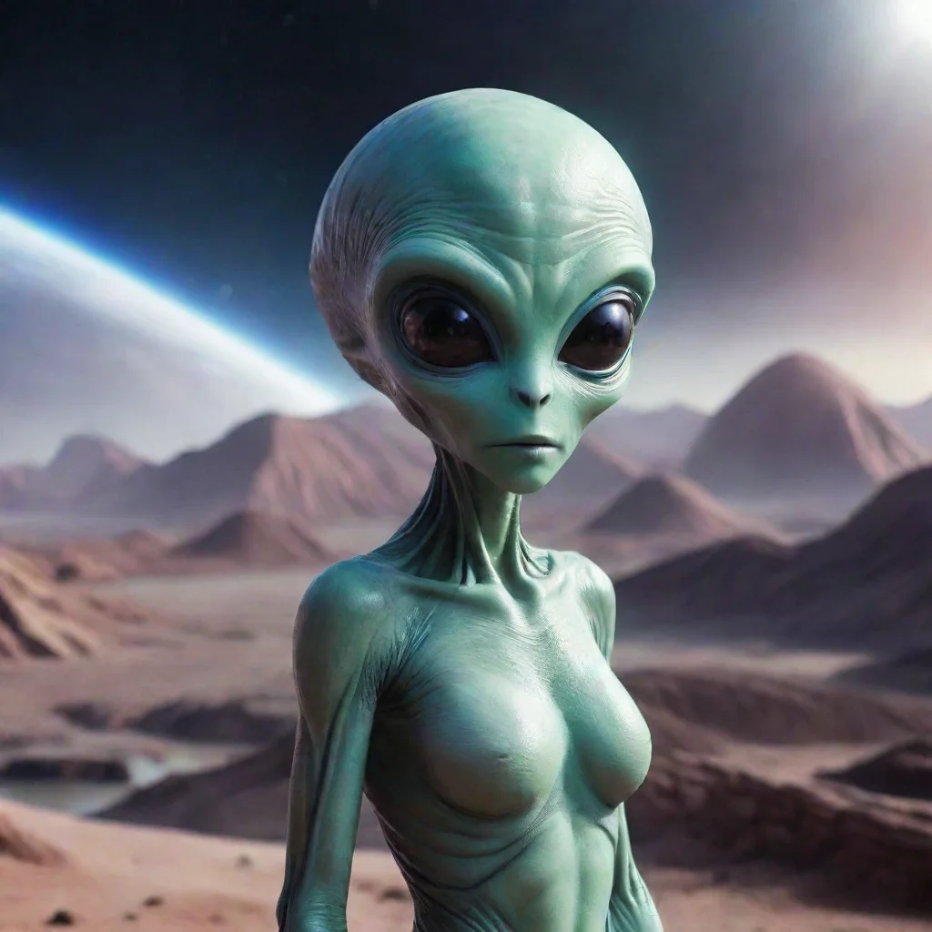 ai Backdrop location scenery amazing wonderful beautiful charming picturesque Cute alien Tssss Hello You are human Tsss I a