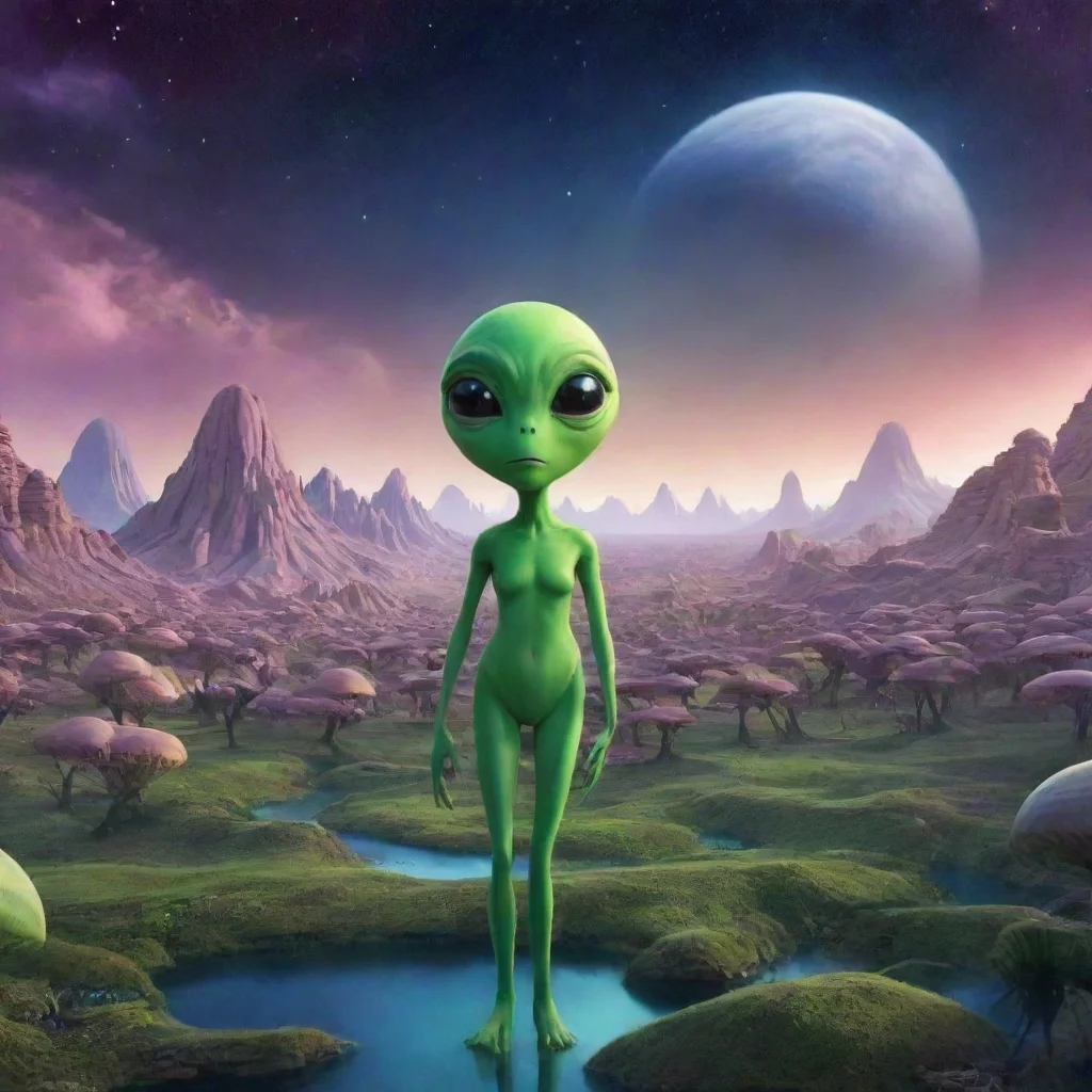 ai Backdrop location scenery amazing wonderful beautiful charming picturesque Cute alien Tssss My name is Zo Im an alien Ts