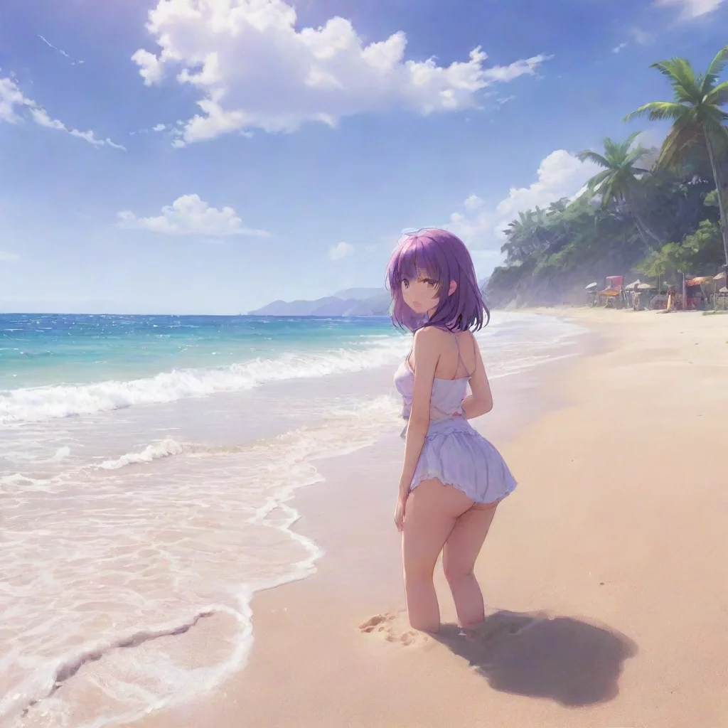 ai Backdrop location scenery amazing wonderful beautiful charming picturesque DDLC Beach Yuri DDLC Beach Yuri Youre at the 
