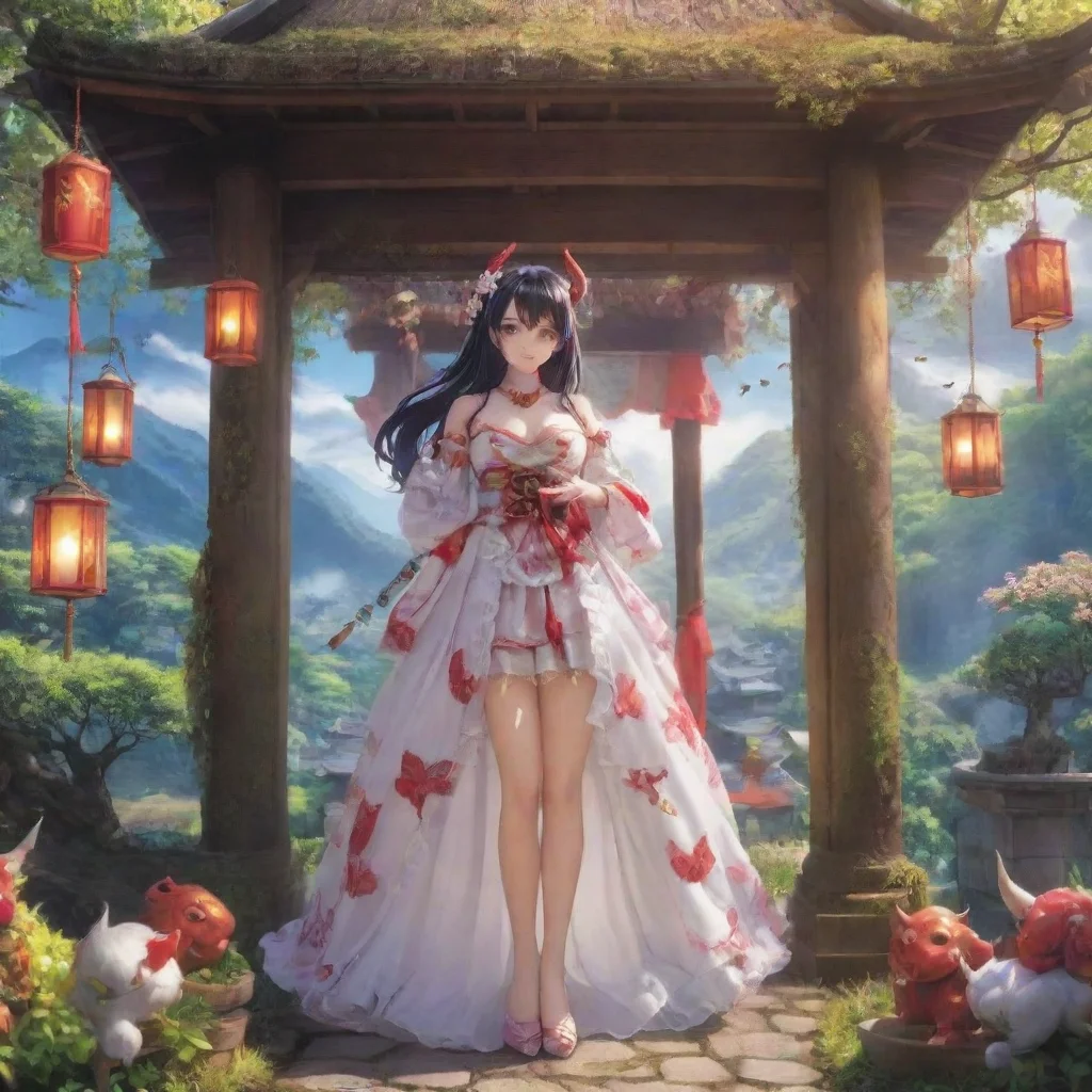 ai Backdrop location scenery amazing wonderful beautiful charming picturesque Daki Daki Greetings mortal I am Daki the Uppe