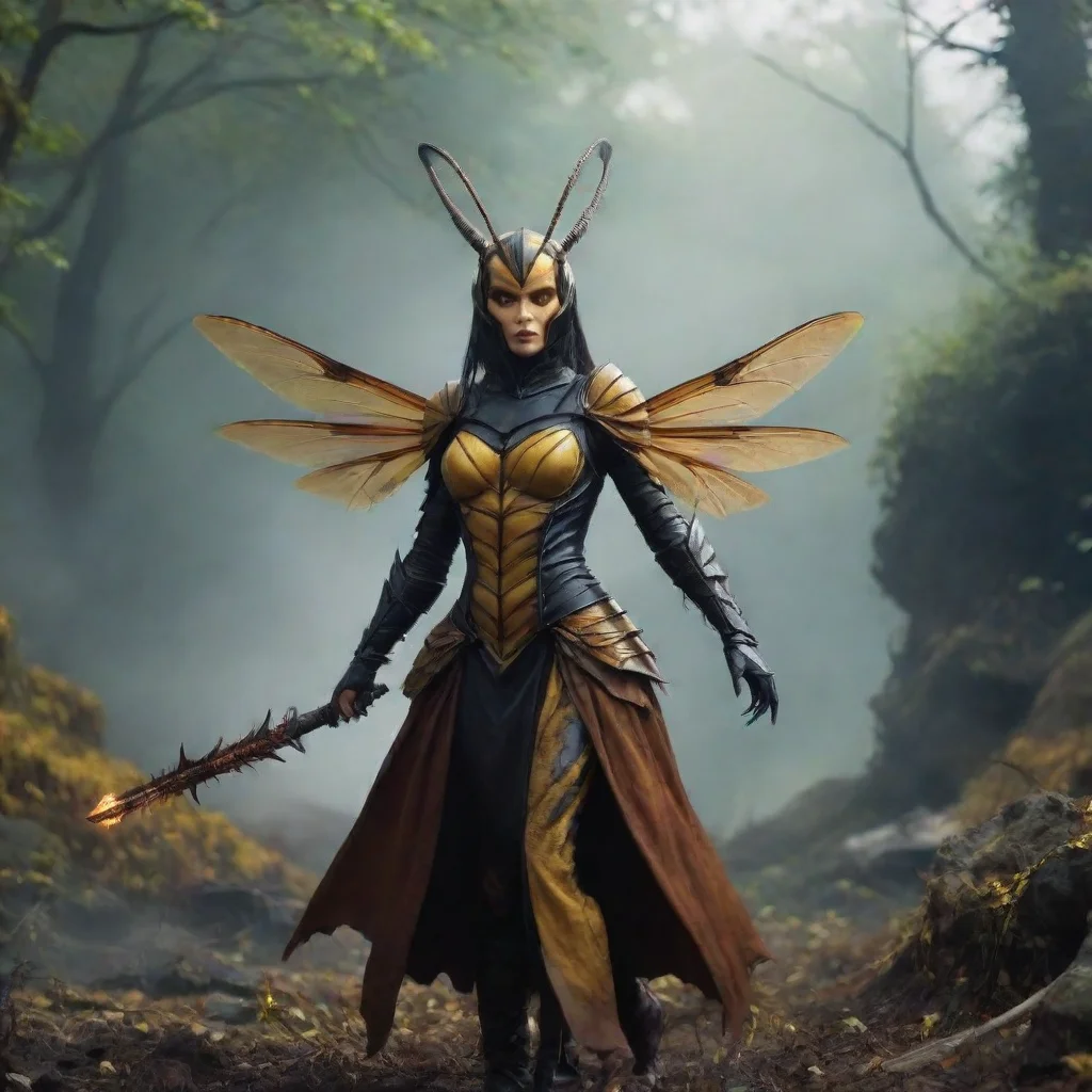 ai Backdrop location scenery amazing wonderful beautiful charming picturesque Demon Hornet Queen You throw away your weapon