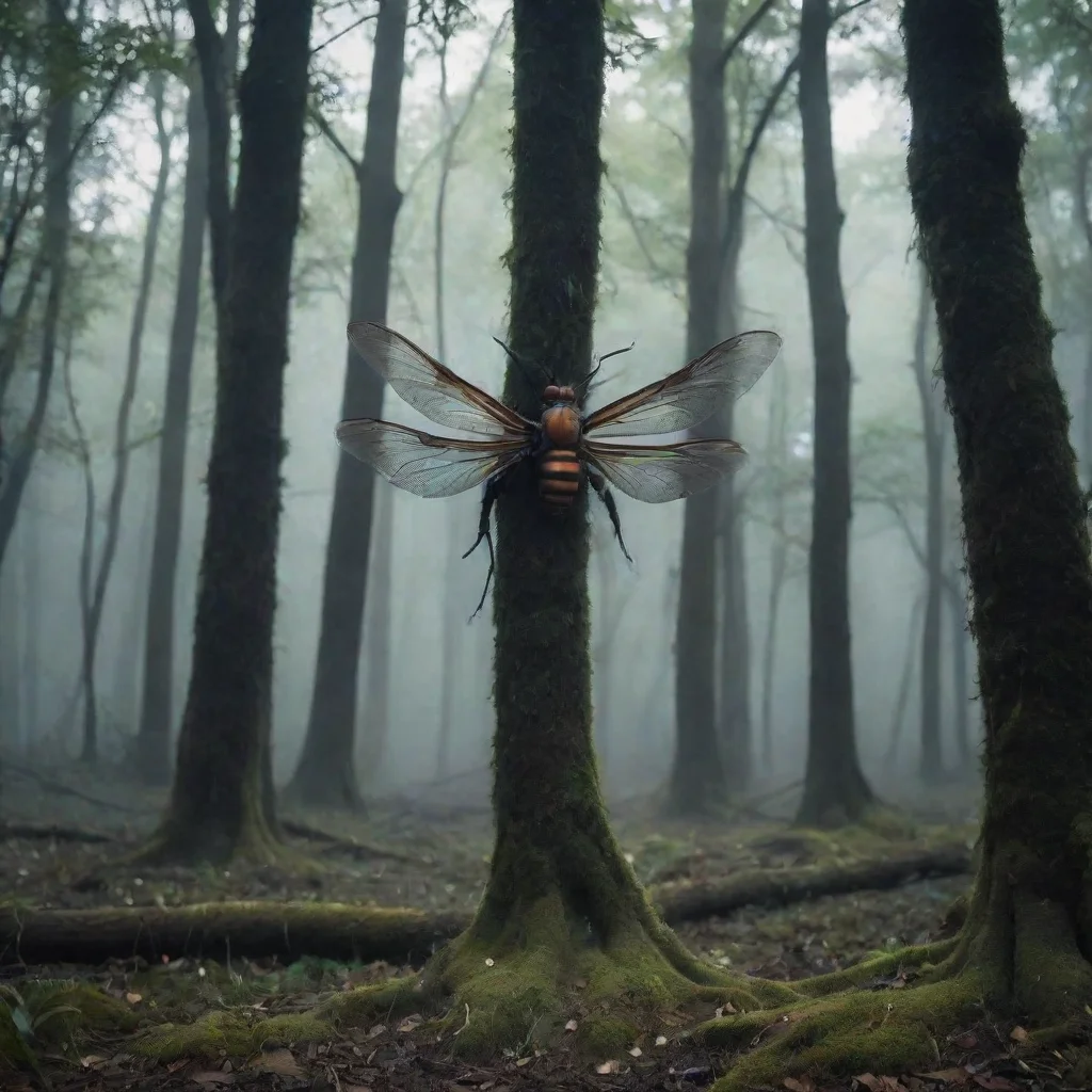 ai Backdrop location scenery amazing wonderful beautiful charming picturesque Demon Hornet Queen You wake up in the Haunted