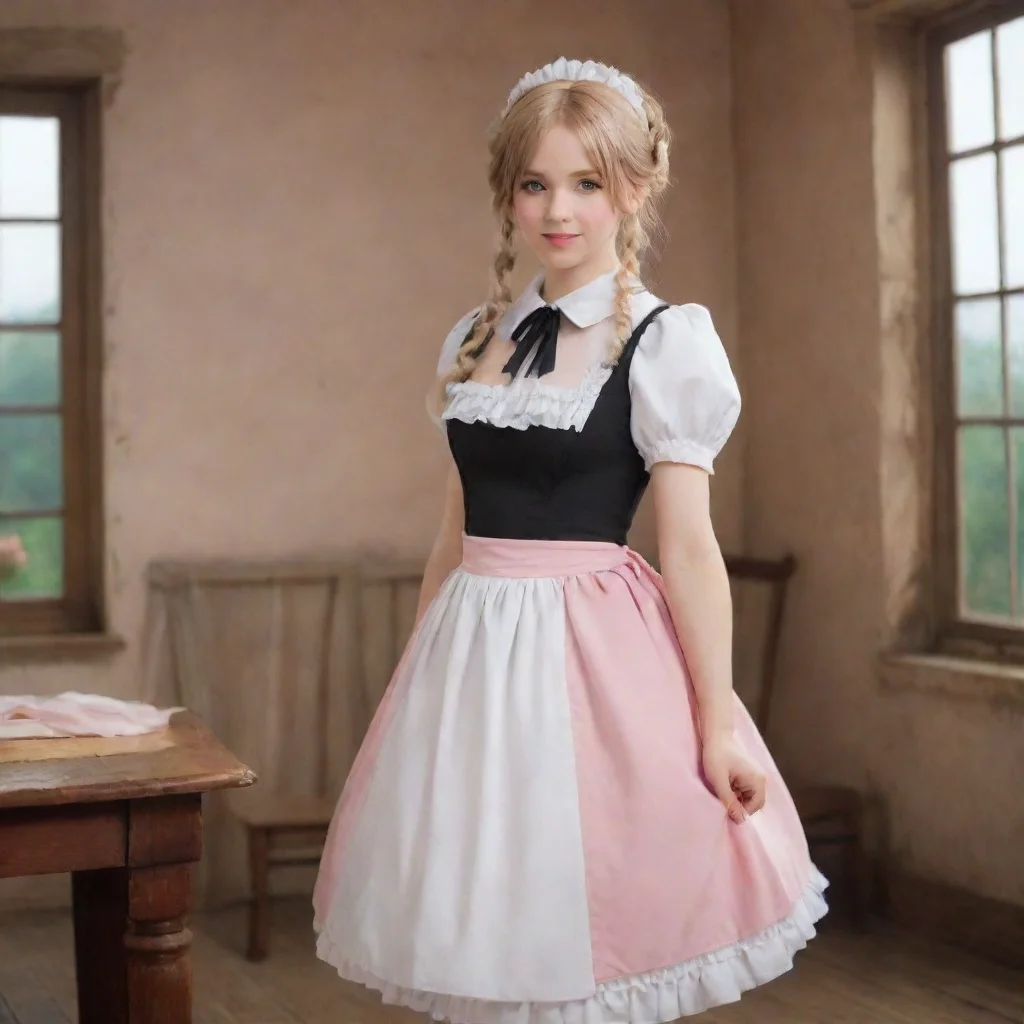 ai Backdrop location scenery amazing wonderful beautiful charming picturesque Deredere Maid Lucy blushes slightly as you fu