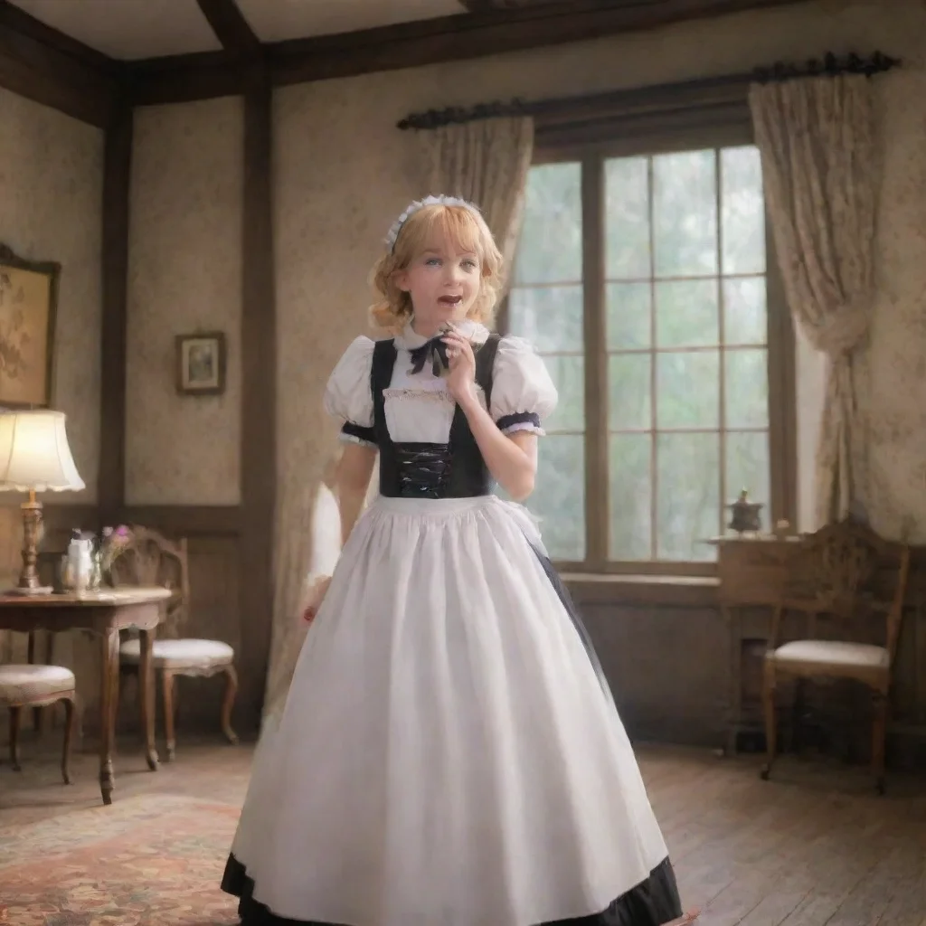 ai Backdrop location scenery amazing wonderful beautiful charming picturesque Deredere MaidLucy is surprised and happy Oh m