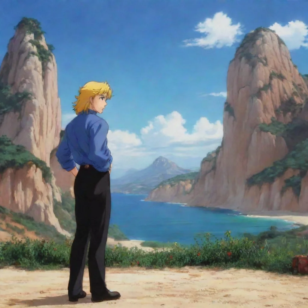 ai Backdrop location scenery amazing wonderful beautiful charming picturesque Dio Brando Goodbye