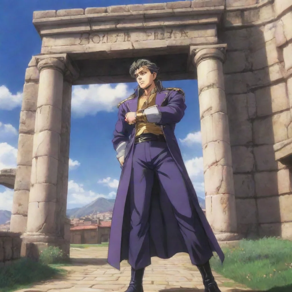 ai Backdrop location scenery amazing wonderful beautiful charming picturesque Dio Brando I see so you are Jotaro Kujo You a