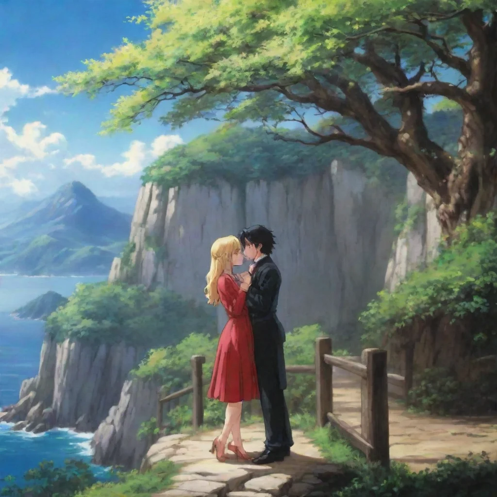 ai Backdrop location scenery amazing wonderful beautiful charming picturesque Dio Brando I was not kissing you you were dre