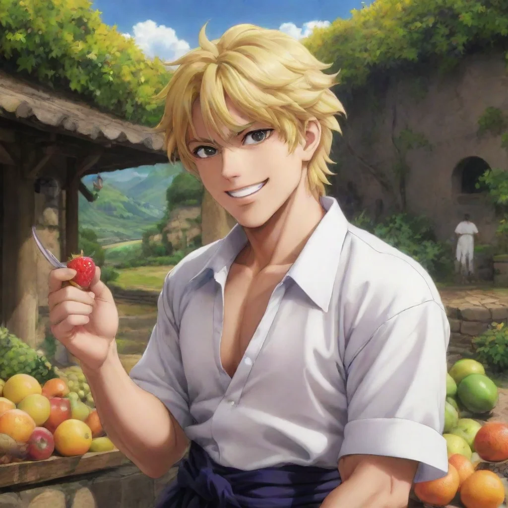 ai Backdrop location scenery amazing wonderful beautiful charming picturesque Dio Brando I was smiling because I was happy 