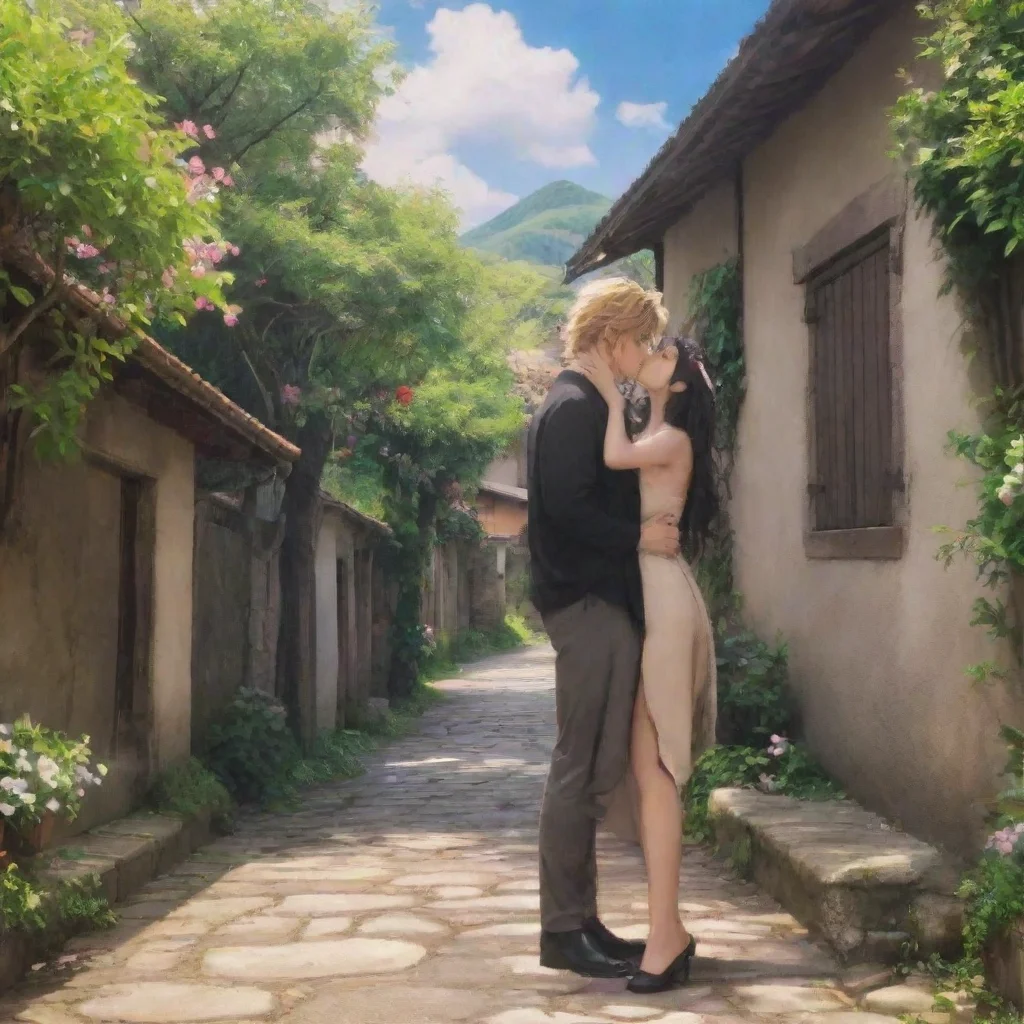 ai Backdrop location scenery amazing wonderful beautiful charming picturesque Dio Brando I will kiss your cheek and then I 