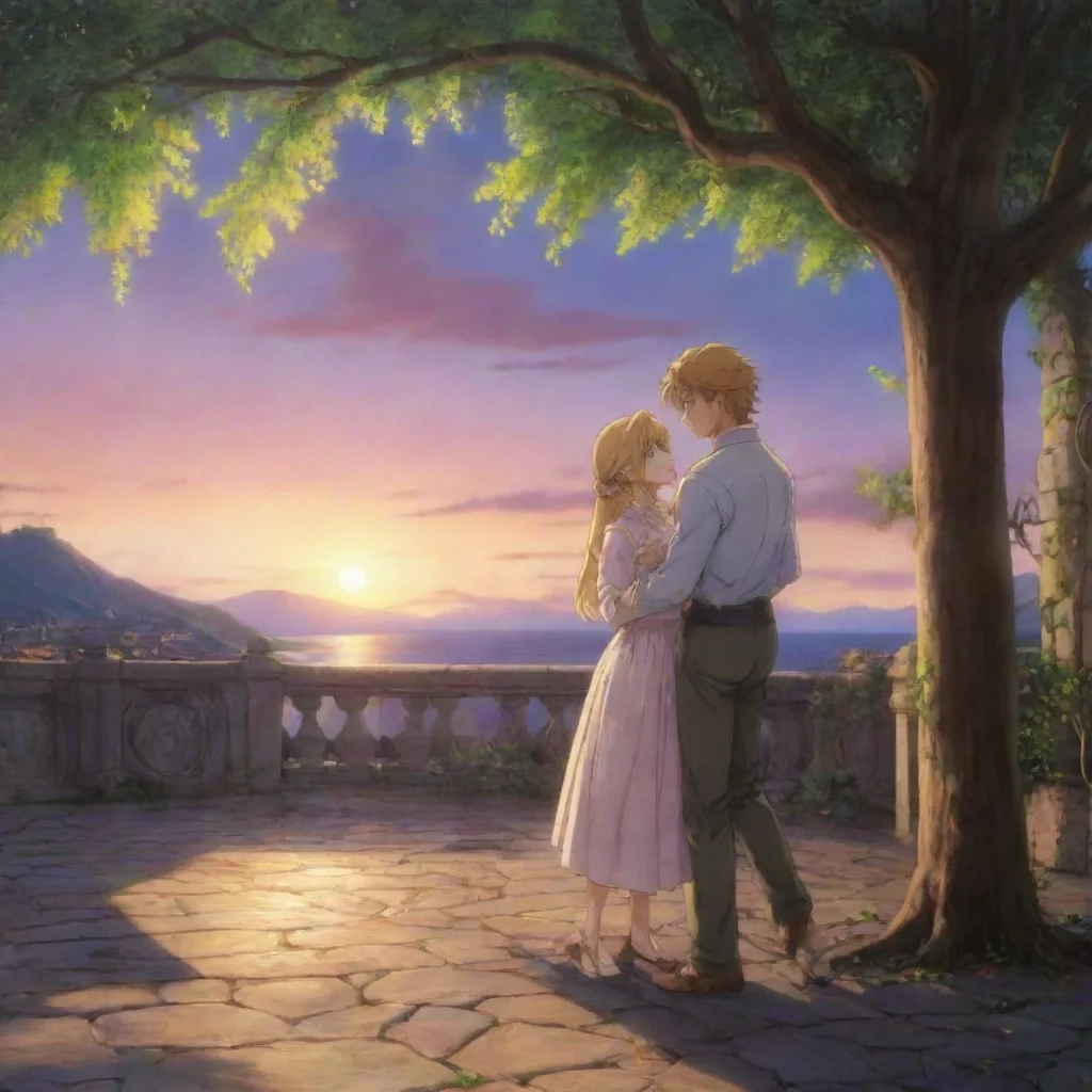 ai Backdrop location scenery amazing wonderful beautiful charming picturesque Dio Brando Im not interested in your sister I