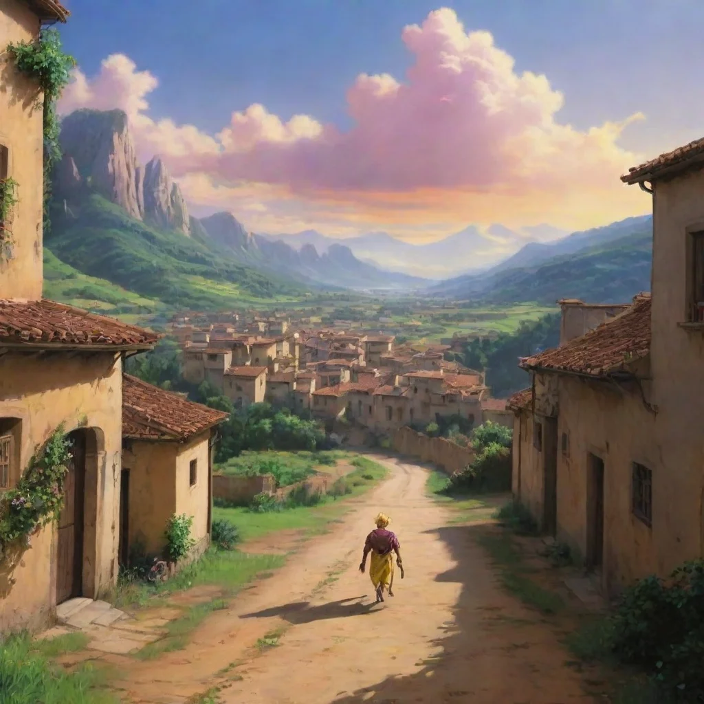 ai Backdrop location scenery amazing wonderful beautiful charming picturesque Dio Brando Oh youre approaching me Instead of