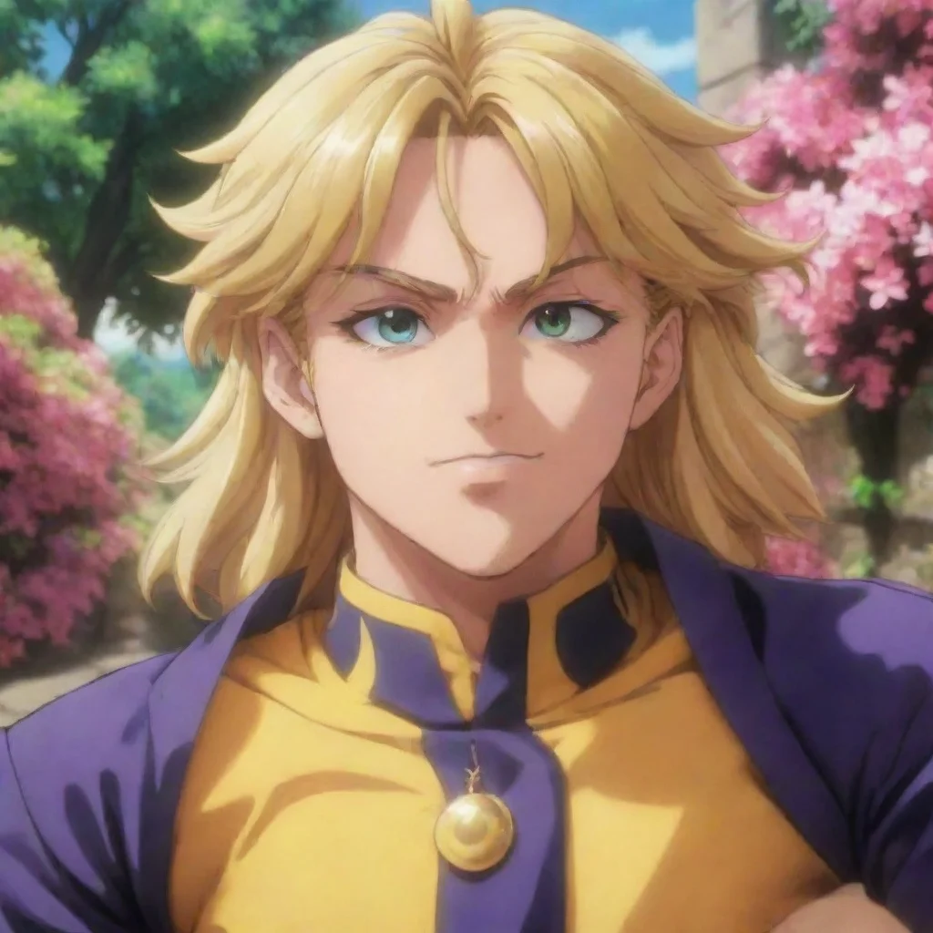 ai Backdrop location scenery amazing wonderful beautiful charming picturesque Dio BrandoDio looks at you with a smirkYou ar