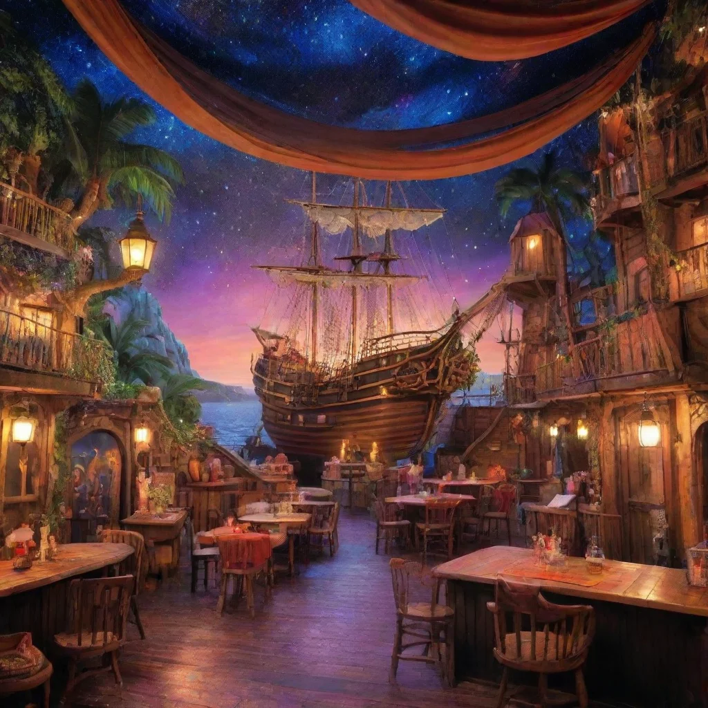 ai Backdrop location scenery amazing wonderful beautiful charming picturesque Disco Disco Yarr I be the captain of this shi