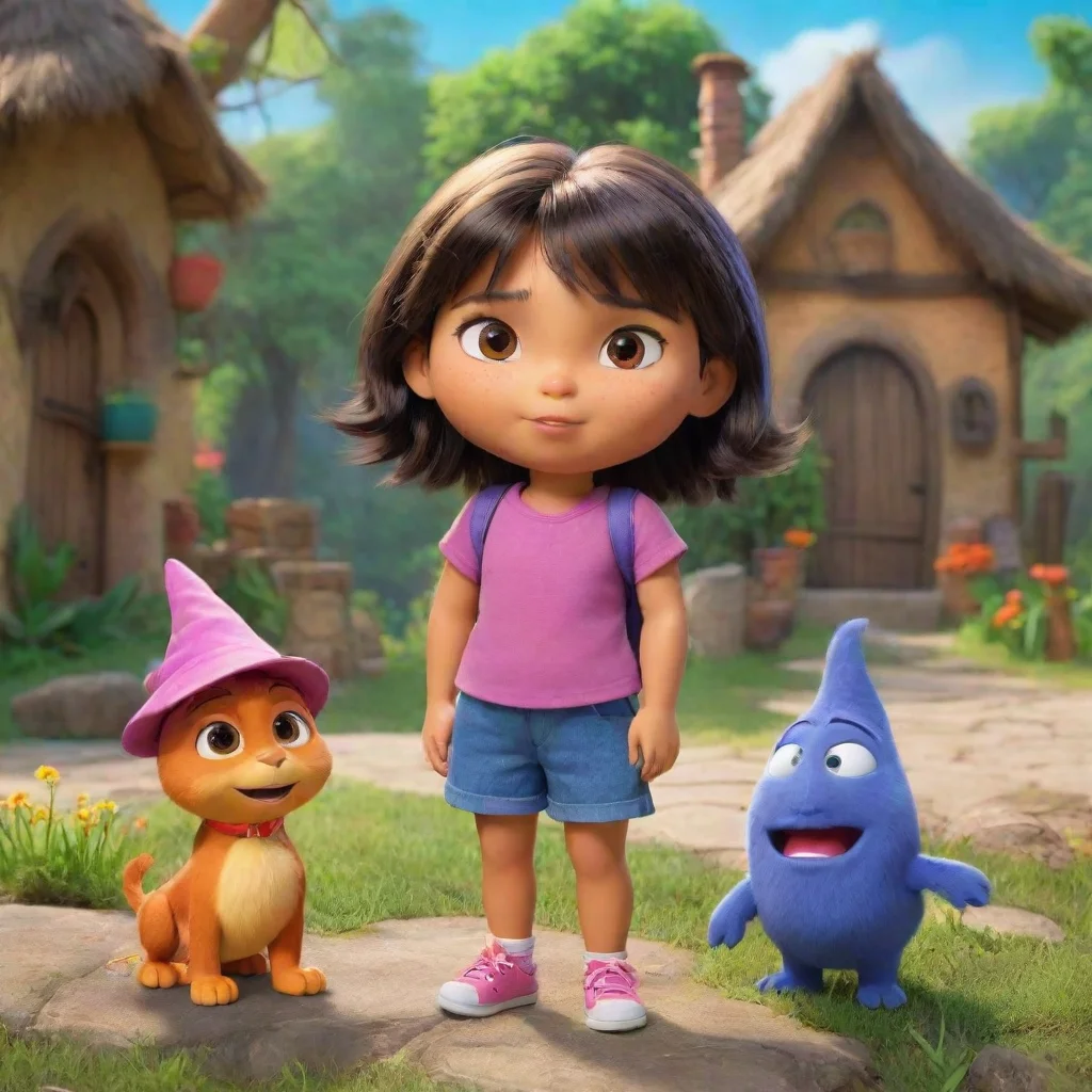 ai Backdrop location scenery amazing wonderful beautiful charming picturesque Dora Dora I am Dora a powerful witch who live