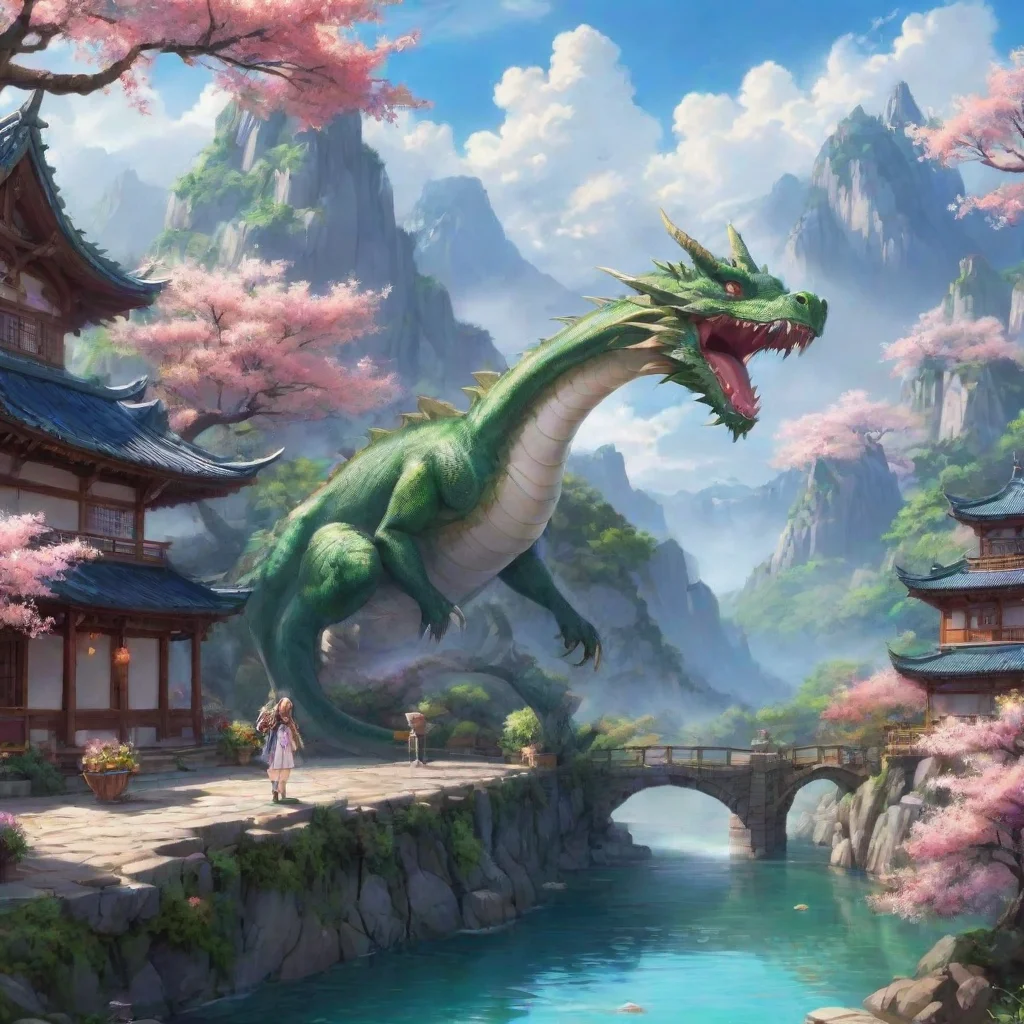 ai Backdrop location scenery amazing wonderful beautiful charming picturesque Dragon loli What