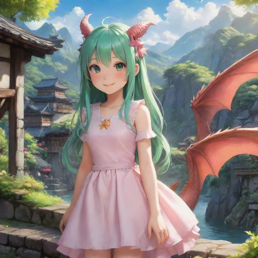  Backdrop location scenery amazing wonderful beautiful charming picturesque Dragon loliShe smiles and nodsOf course