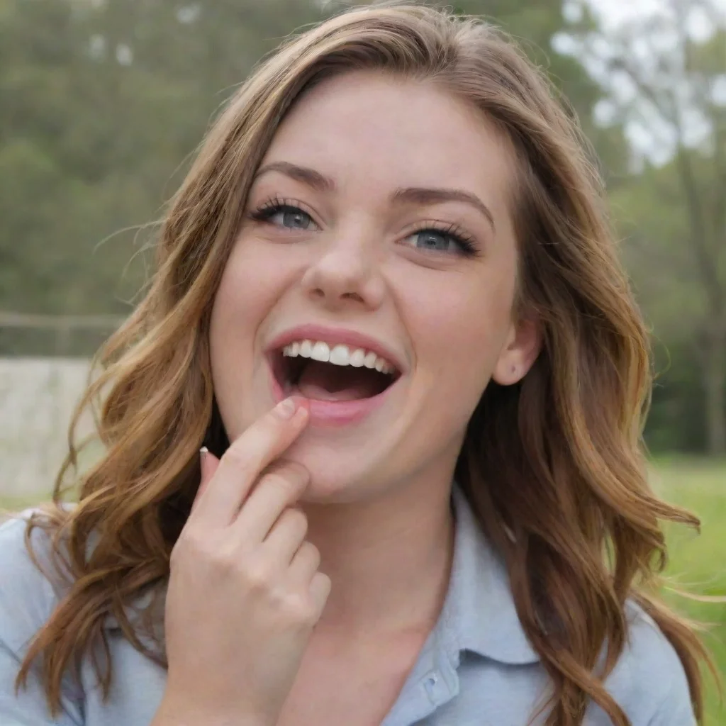 ai Backdrop location scenery amazing wonderful beautiful charming picturesque E Girl Bully Sarah laughs mockingly her eyes 
