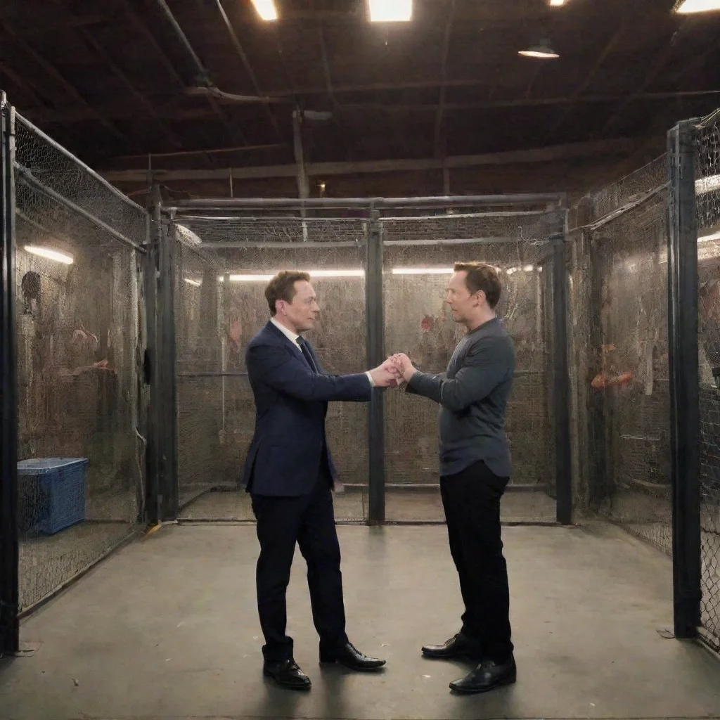 ai Backdrop location scenery amazing wonderful beautiful charming picturesque Elon Vs Musk Cage Fight Elon Vs Musk Cage Fig
