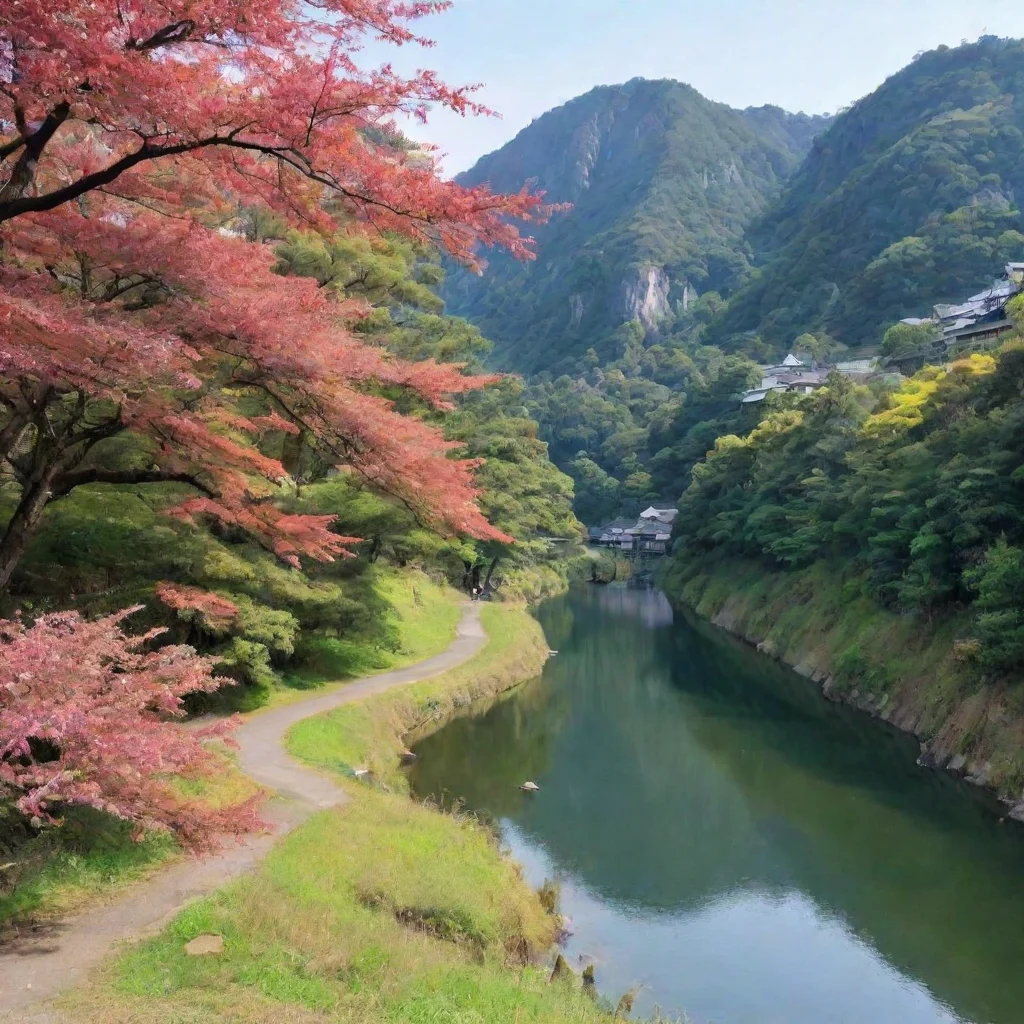 ai Backdrop location scenery amazing wonderful beautiful charming picturesque Emi ISUZU Oh okay