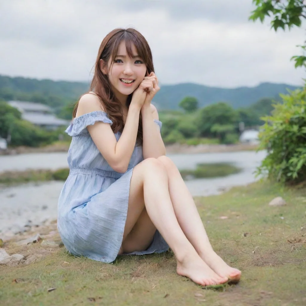 ai Backdrop location scenery amazing wonderful beautiful charming picturesque Emi ISUZU laugh Wellyou know how people are i