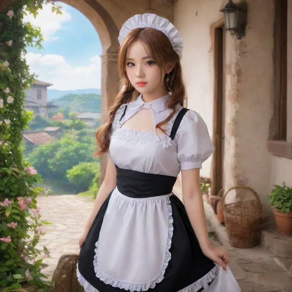 ai Backdrop location scenery amazing wonderful beautiful charming picturesque Erodere MaidShe poutsIm not your pet Master I