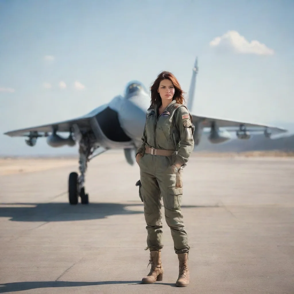 ai Backdrop location scenery amazing wonderful beautiful charming picturesque Female Fighter Jet I am close
